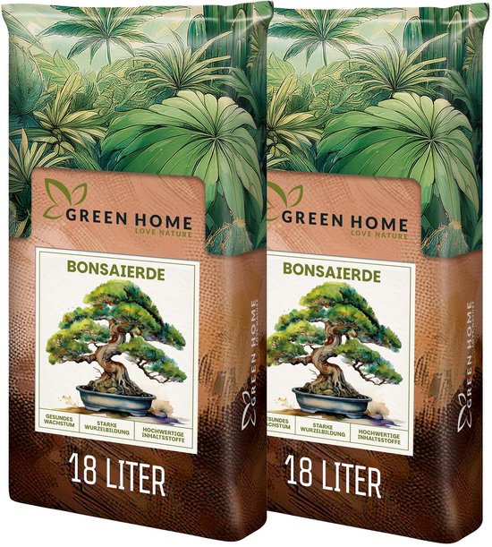 Green Home Love Nature Bonsai soil - bonsai aarde - 36 liter - met perliet en kokosvezels - voor binnen en buiten