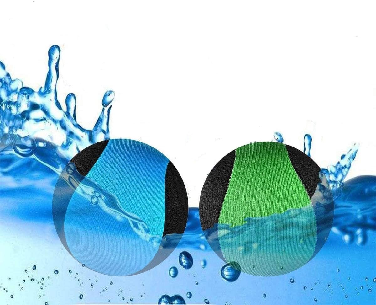 Waterbal voor zwembad en zee, waterspel, voor jongeren, volwassenen, familie en vrienden (blauw + groen).