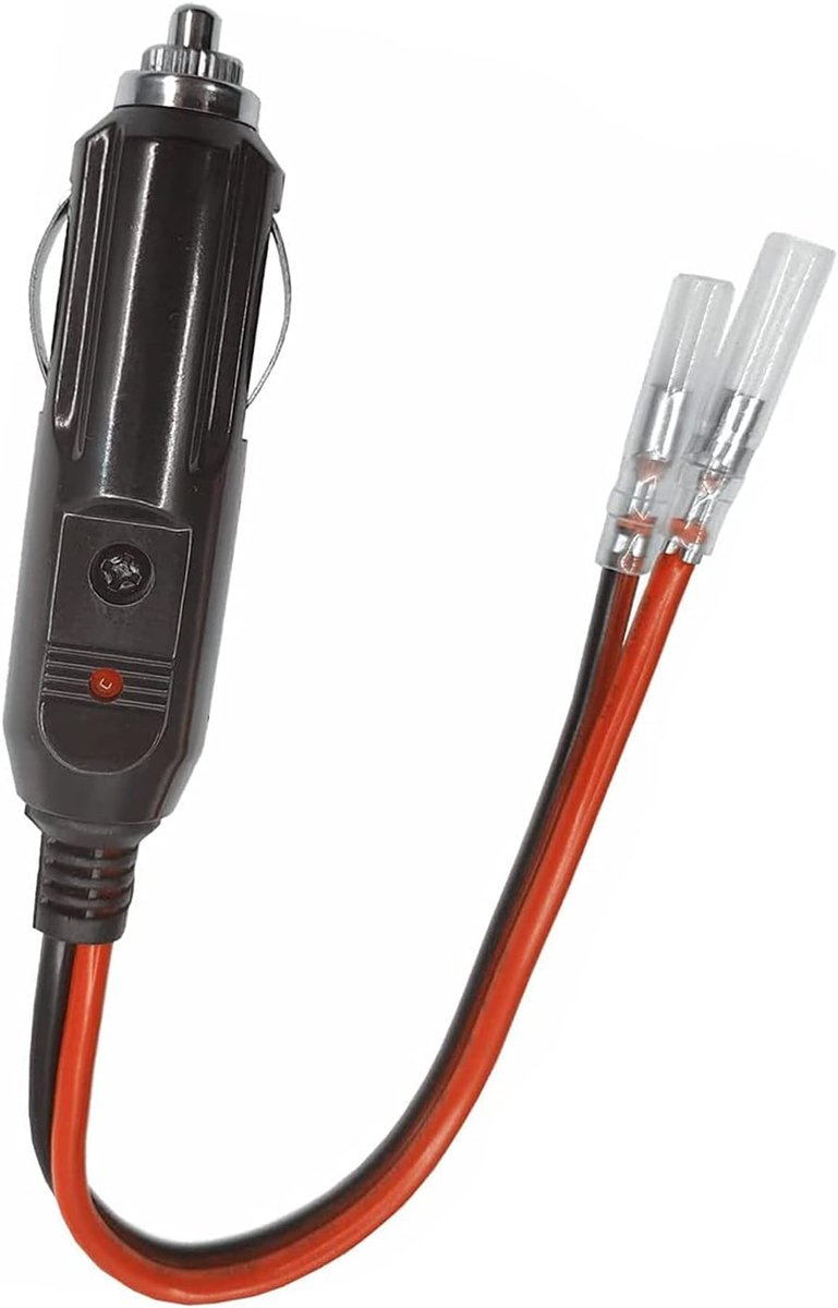 sigarettenaansteker 12 V/24 V met kabel en kabel, enkele kop voor sigarettenaansteker, doe-het-zelf, stroomkabel