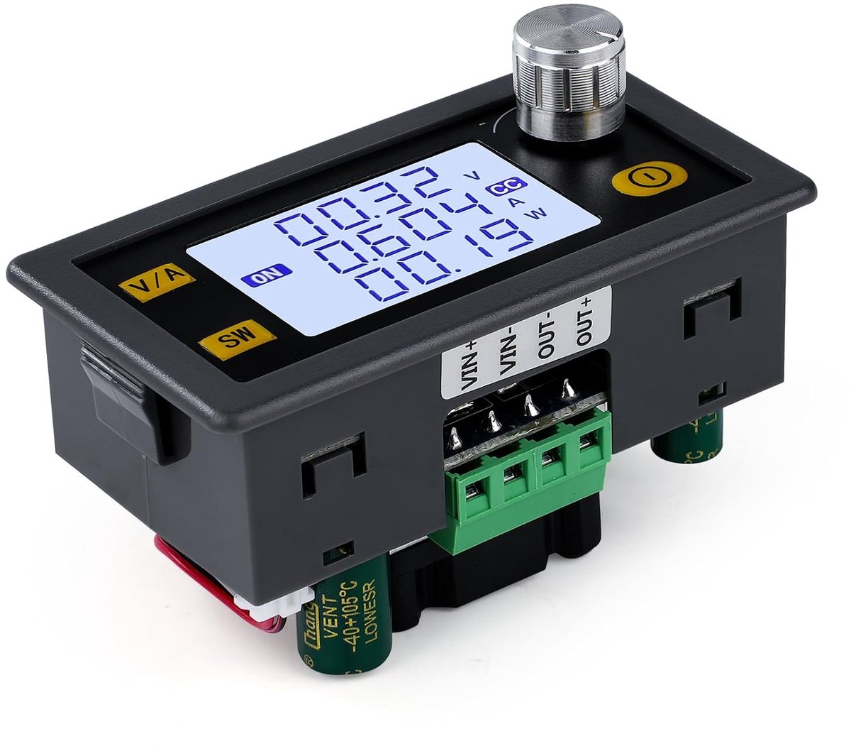 Step Up Converter, DC 6-36V naar 0,6-36V 80W 5A Step Up Converter Step Down Converter met LCD-scherm