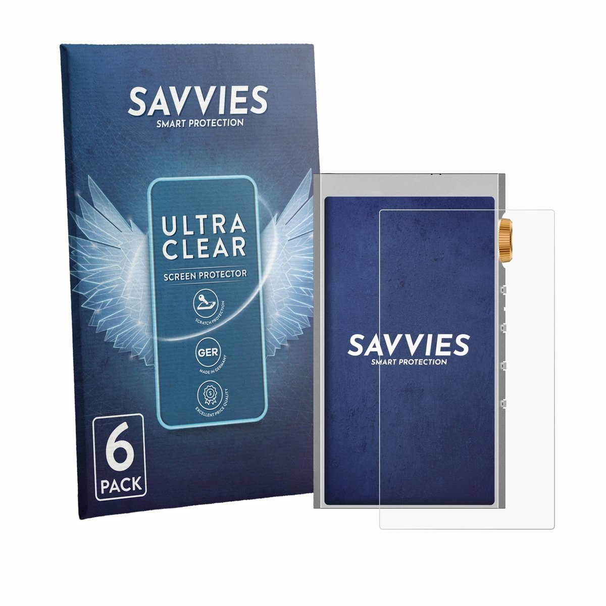 Savvies - Screenprotector voor Hifi Walker H20 Ultra - Folie Beschermfolie transparant 6 Stuks