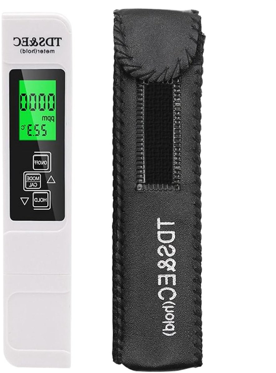 Drinkwater Tester - Digitale Tester - Waterkwaliteit Controleren - Directe Metingen - Compact Ontwerp - Zwart