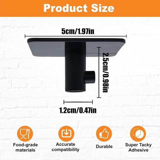 Keuken Mixer Accessoires Stand, Geschikt voor Diverse Keukenhulpstukken en Keukenmachines (Zwart) — afbeelding 2