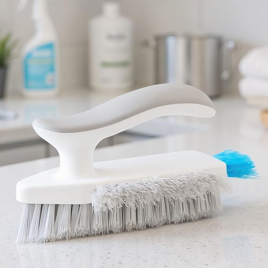 Voegenreinigingsborstel - Ergonomische borstel - Keuken en badkamer reinigen - Robuust polypropyleen materiaal - 16 x 10 x 8 cm — afbeelding 2