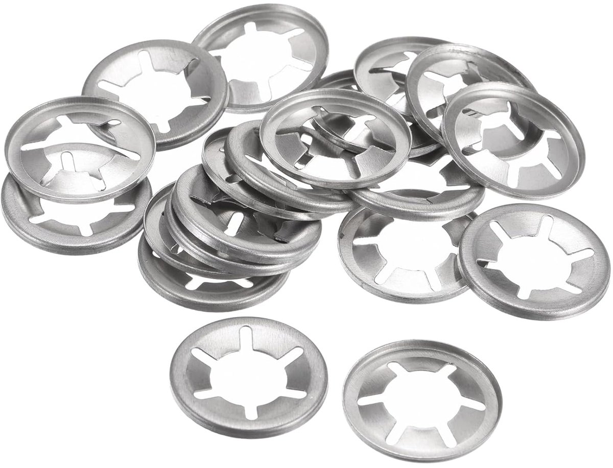 20 stuks stersluitingen voor binnentanden M14 - [14 mm x 28 mmod] voor schokdemping, mechanische uitrusting, sluitringen, hoge snelheid, roestvrij staal 304
