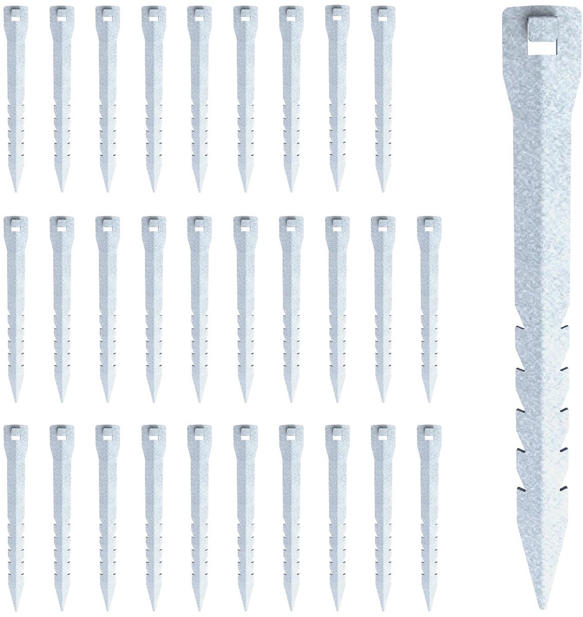 Omgoods - 30 Grondankers voor Wildfence - 33 cm Lange Gevlochten Verankeringen