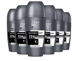 Dove Men+Care Advanced Invisible Dry Anti-Perspirant Roll-on – 6 x 50 ml – 72 Uur Bescherming – 6 Stuks