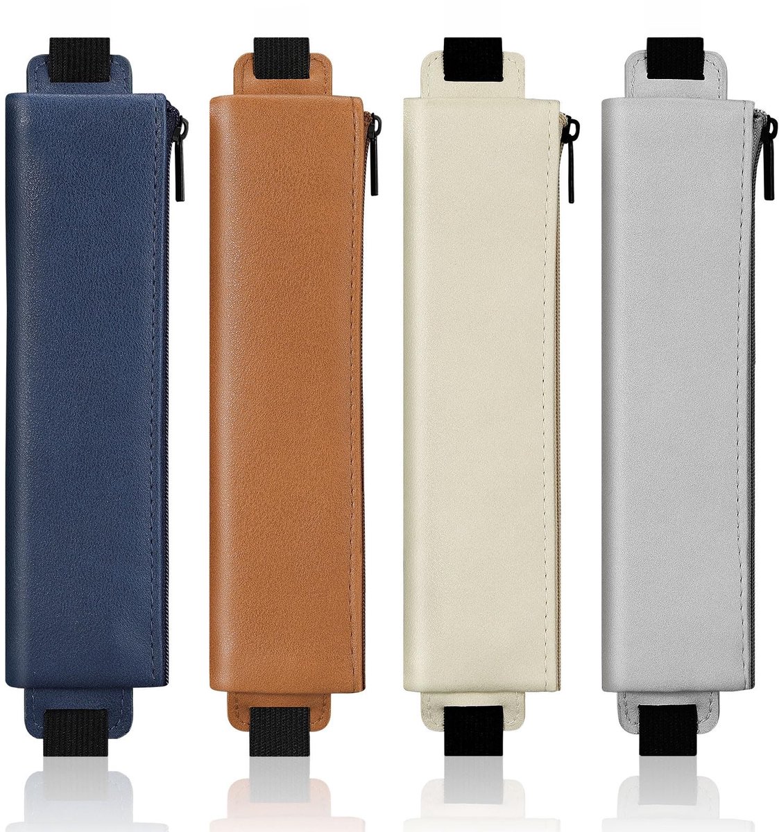 Omgoods- Etui met elastische band - Pennenetui - Pennenkoker - Verstelbaar - Ruimte voor 3-4 pennen - Geschikt voor notitieboek