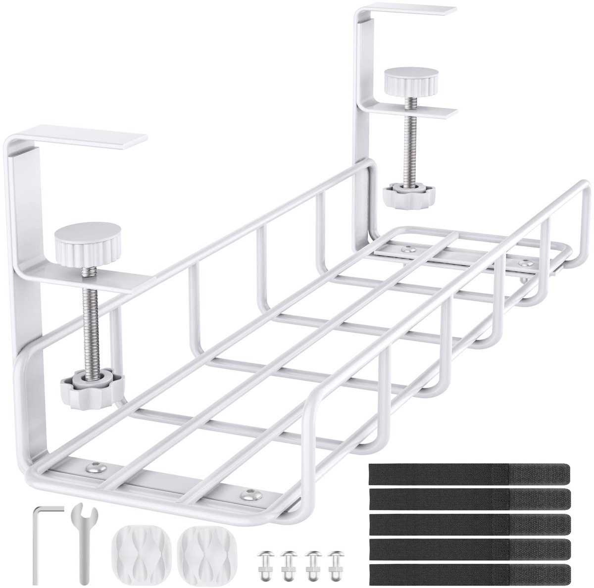 Omgoods - Onder Bureau Kabelmanagement Tray - Geen Boren Stalen Kabelorganizer