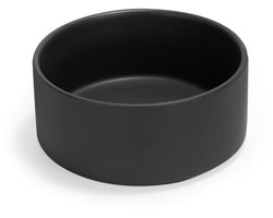 Omgoods - SPUNKYJUNKY Keramische Voederbak voor Honden en Katten - 1250 ml, Zwart