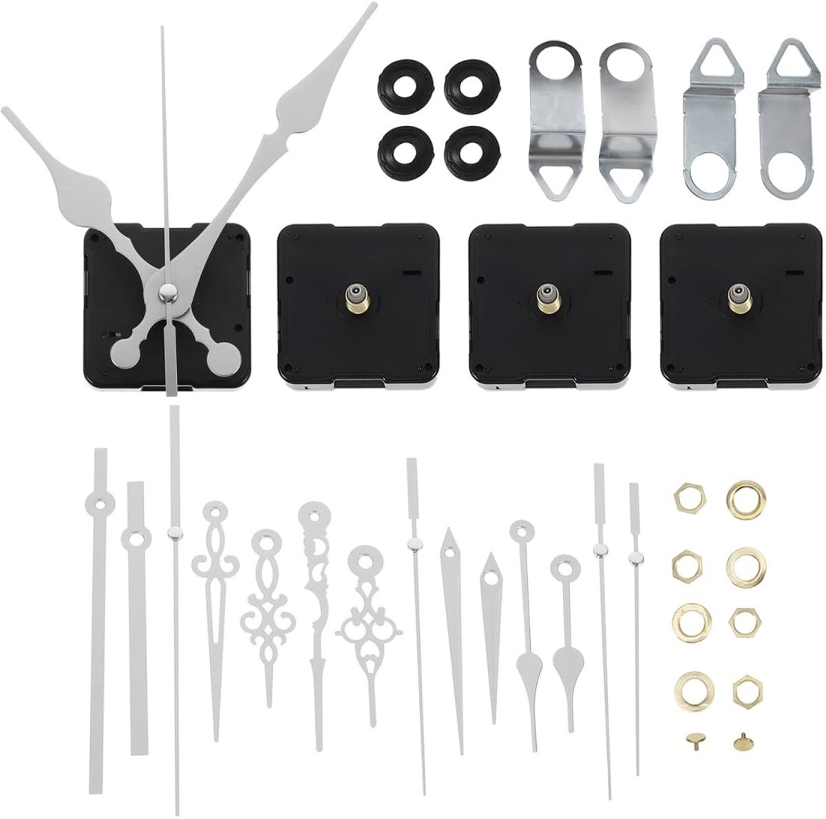 Omgoods- Wandklok Kwartsuurwerk Vervanging - Wandklok Mechanisme - Klok Wijzers Set - DIY Klok Onderdelen - Hoogwaardig Materiaal - Perfect voor Reparatie - Uurwerk