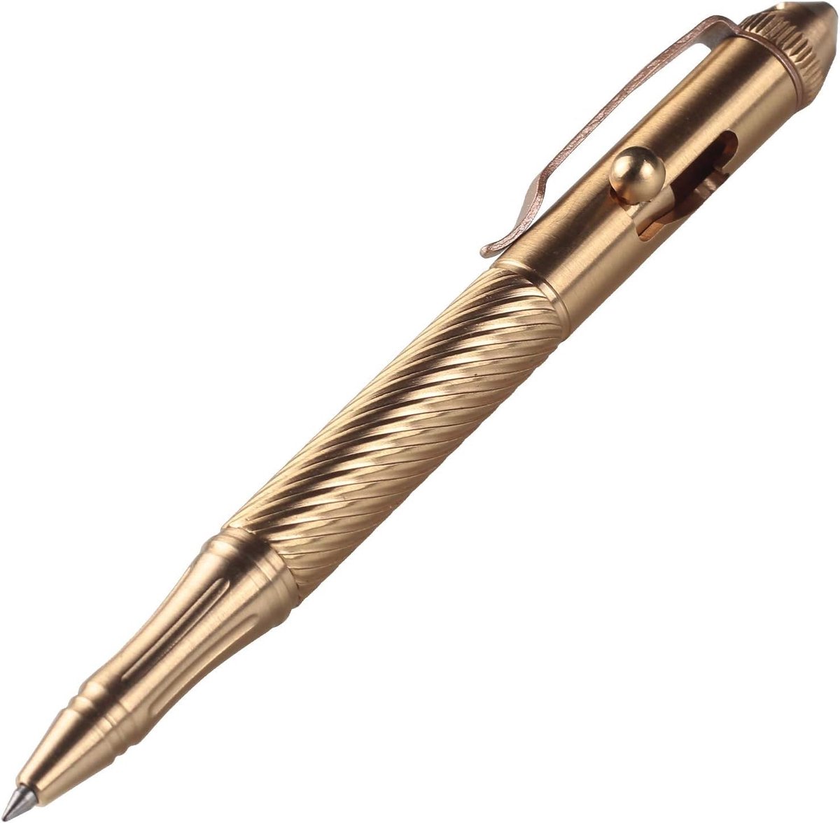 Omgoods - Solid Brass Balpen met Bolt Action Mechanisme - Voor Kantoor en School