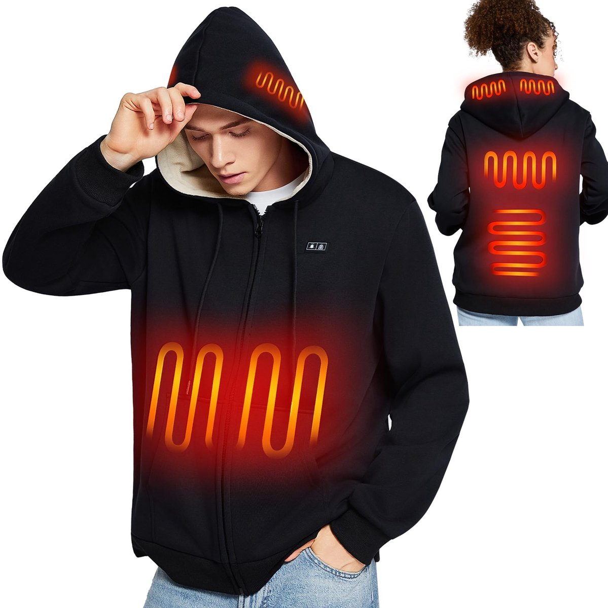 Omgoods - Verwarmde Hoodie voor Mannen en Vrouwen met 10.000 mAh Batterij