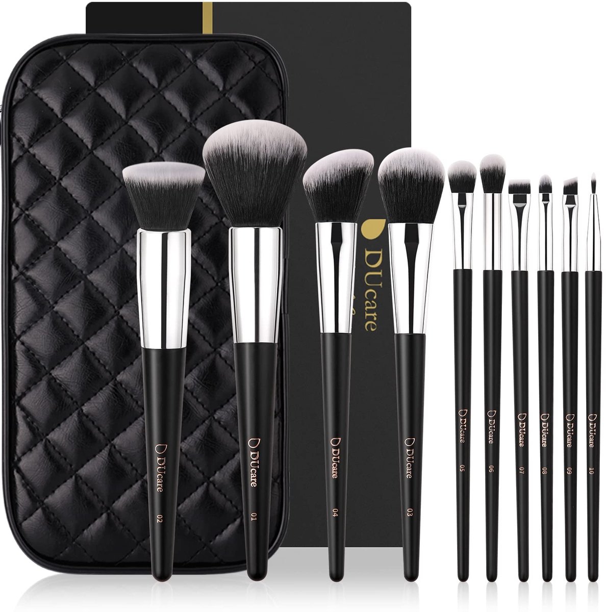 Omgoods - DUcare Makeup Brush Set - Professionele Make-up Kwasten met Tas voor Vrouwen