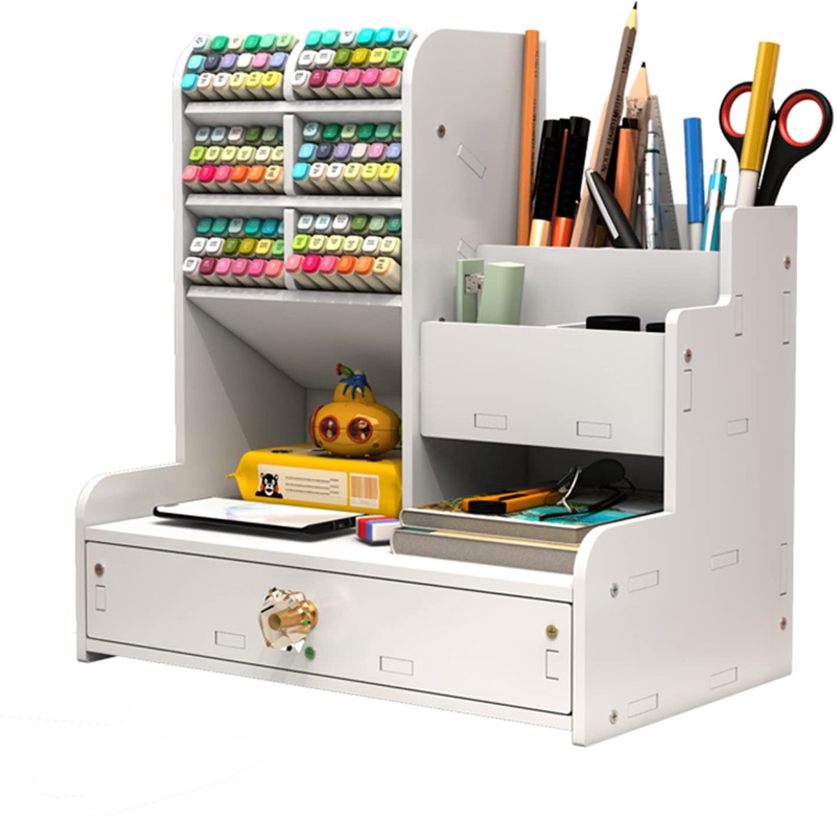 Omgoods - Desk Organizer met Penhouder - Multifunctionele Bureau Organizer