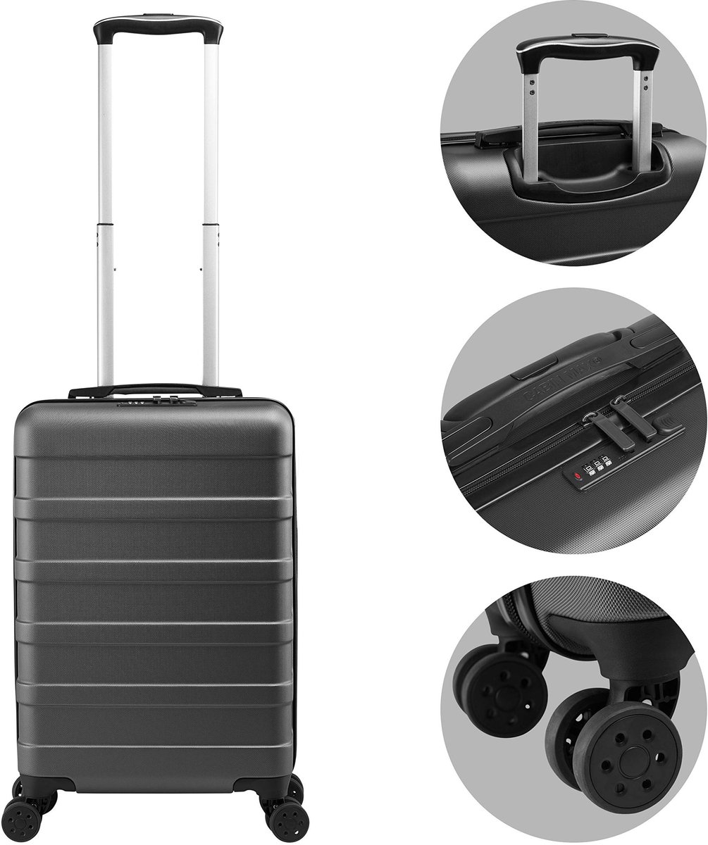 Omgoods - Harde Carry-on Koffer met Uittrekbare Handgreep