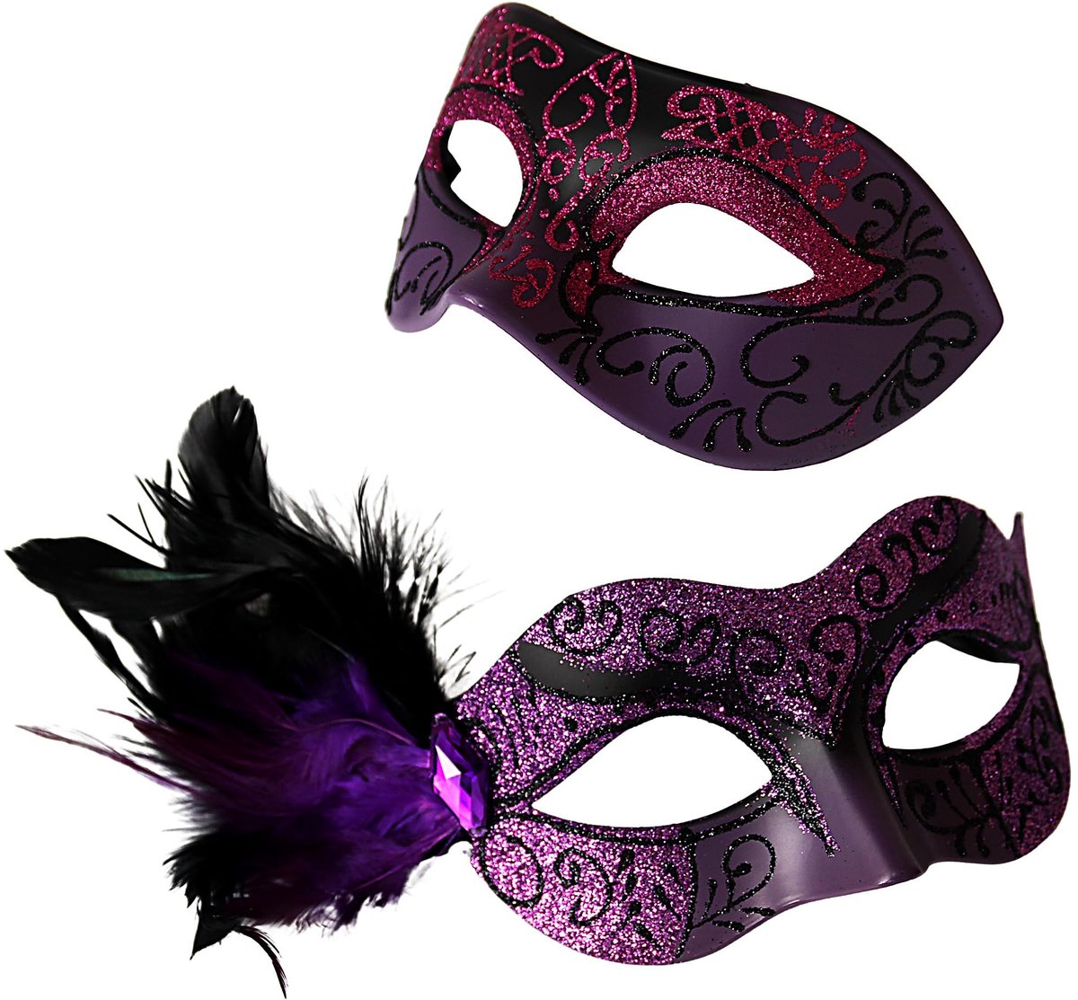 Omgoods - Wildarms Maskerade Maskers voor Stellen - Feestelijke Venitiaanse Maskers voor Halloween