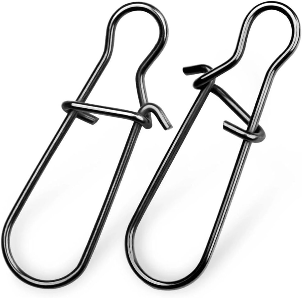 9KM DWLIFE Fishing Snaps Wervel Vissen Ultra Strong Viskarabijnhaken 8#-000# Visaccessoires van roestvrij staal voor forel, snoek, baars, zoetwater en zout water, 50 stuks