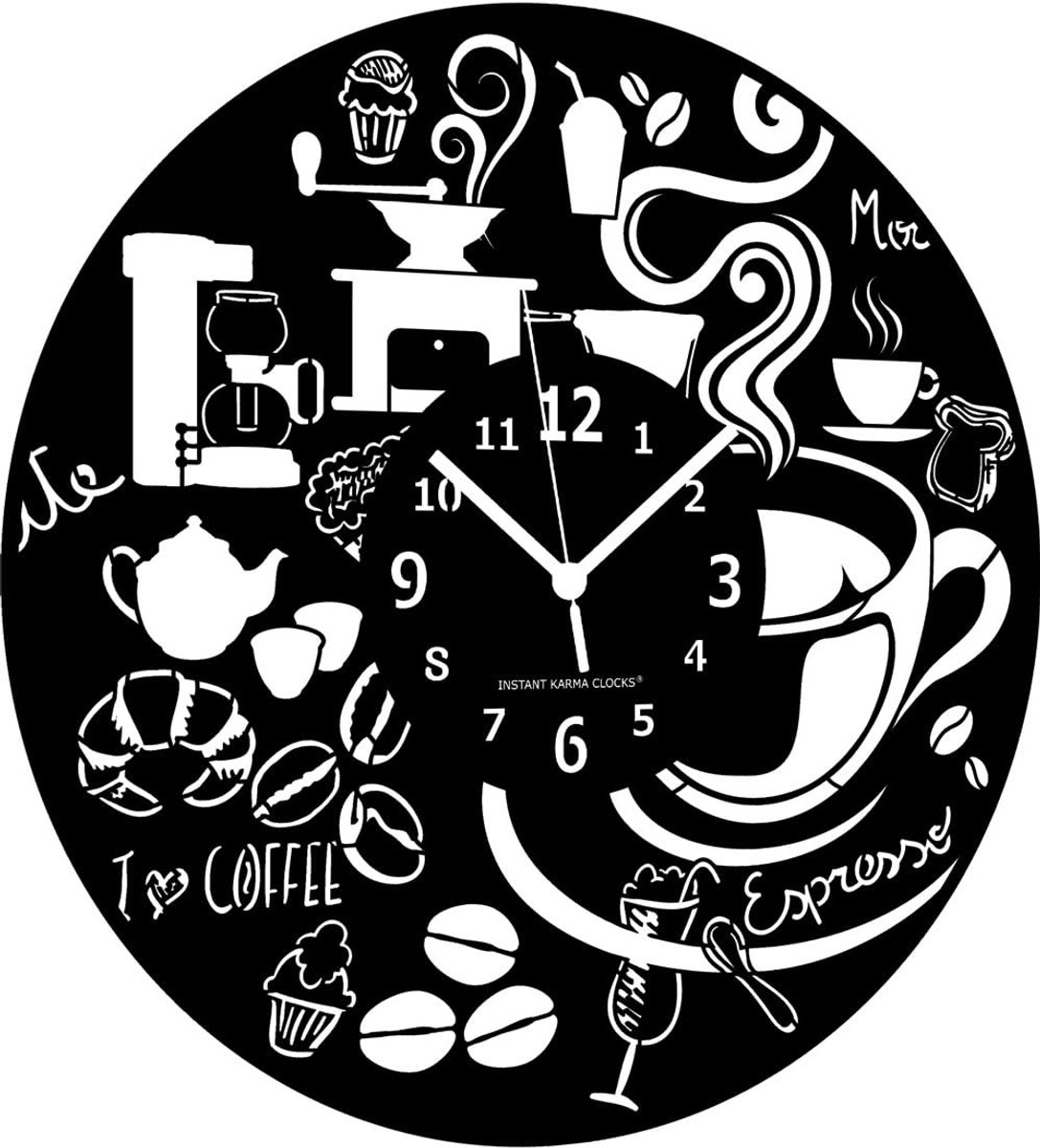 Omgoods - Wandklok Espresso - Voor Koffieliefhebbers en Bartenders