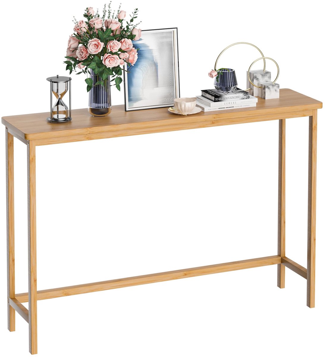 Omgoods - Console Tafel van Bamboe - Minimalistisch en Stijlvol
