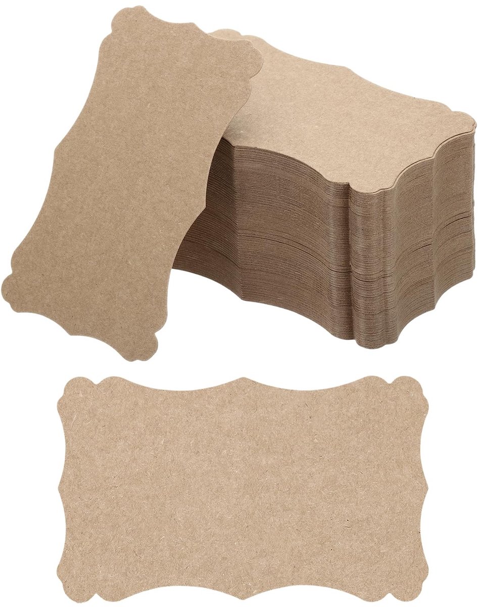 Omgoods - 200 Stuks Blank Papieren Visitekaarten 7.5x12.7 cm