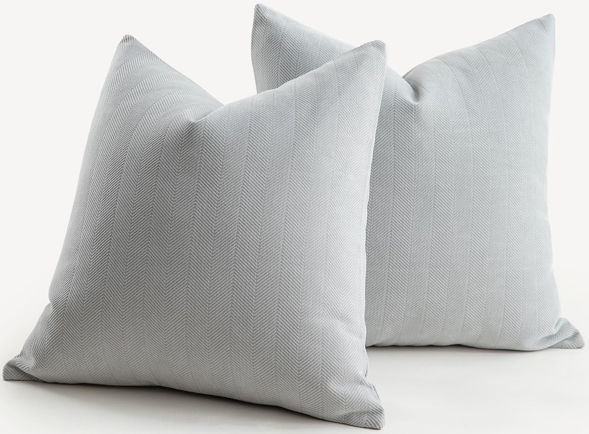 Omgoods - Set van 2 Chenille Kussenhoezen 45 x 45 cm - Luxe Decoratie voor Woonkamer en Slaapkamer