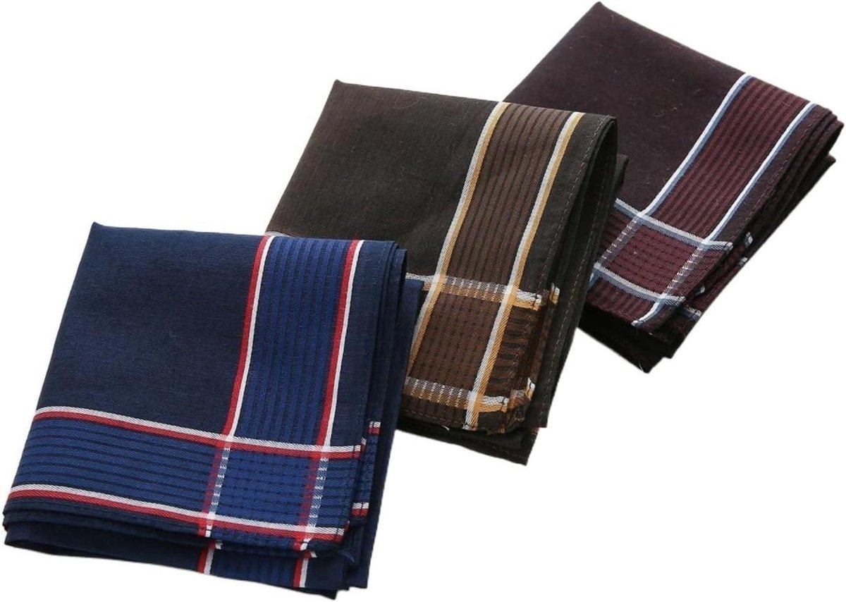 Zakdoeken Heren - Vouwdoeken Mannen - Stijlvol Accessoire - Zacht en Duurzaam - 40x40cm - Multicolor