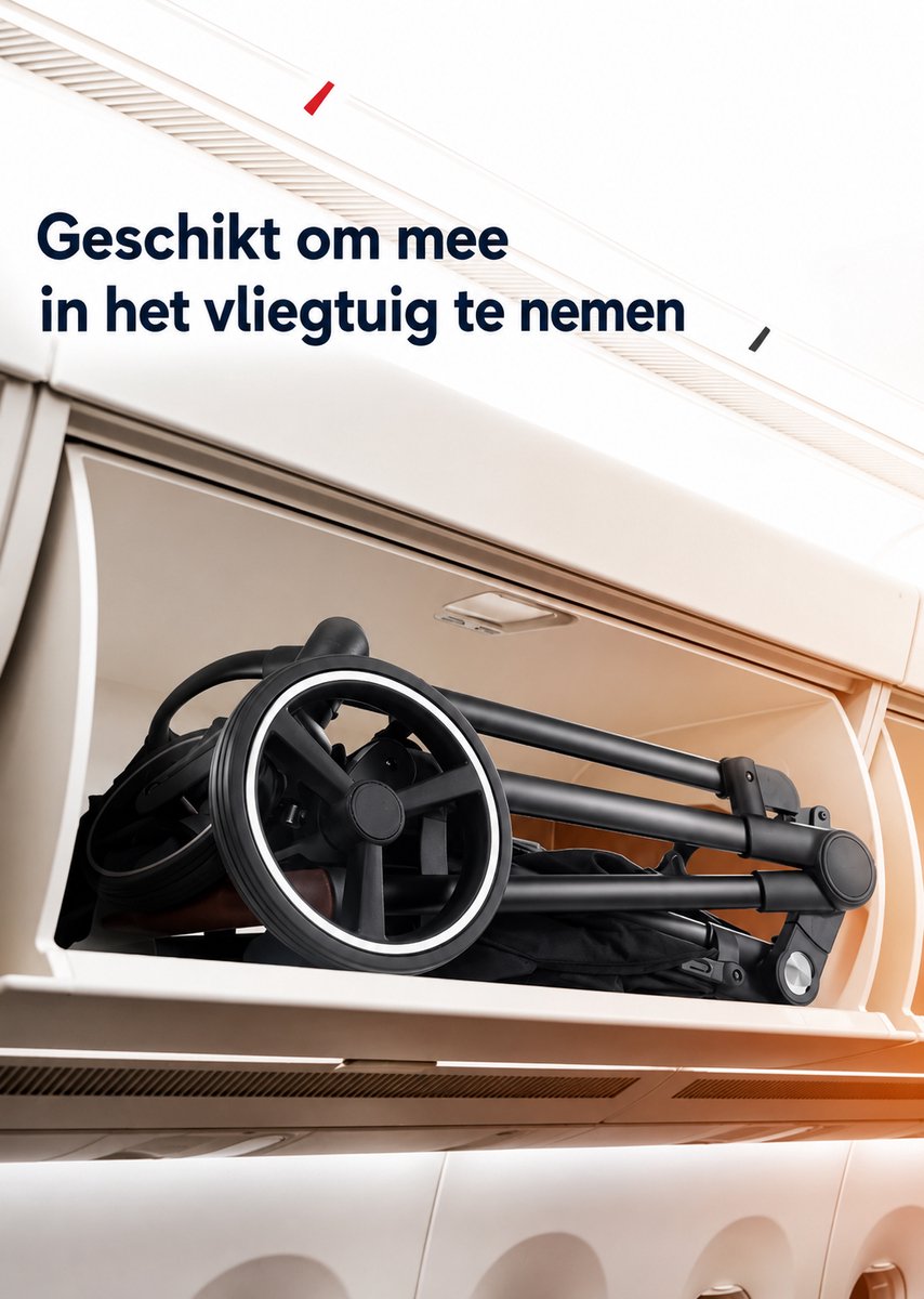 Tweeling Kinderwagen Duo - Compact Inklapbaar - Verstelbare Zittingen - Inclusief Opbergmand - Zwart- Grijs — cadeau in Cadeau-ideeën - foto 2