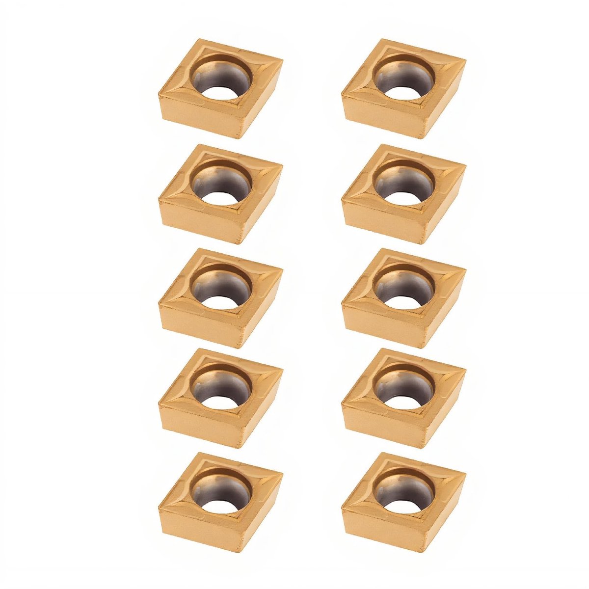 Omgoods- CNC Inserts 10 Stuks - Hardmetaal - Slijtvast - Draaibank Tool - Hoge Sterkte - Duurzaam - Afwerking Met Goede Chemische Stabiliteit - Snij-inzetstukken