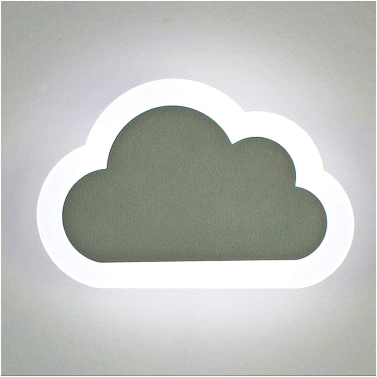 Wandkandelaar Wolken - Wandlamp Kinderkamer - Sfeerverlichting Creëren - Minimalistisch Nordic Design - 1 Stuk - Wit