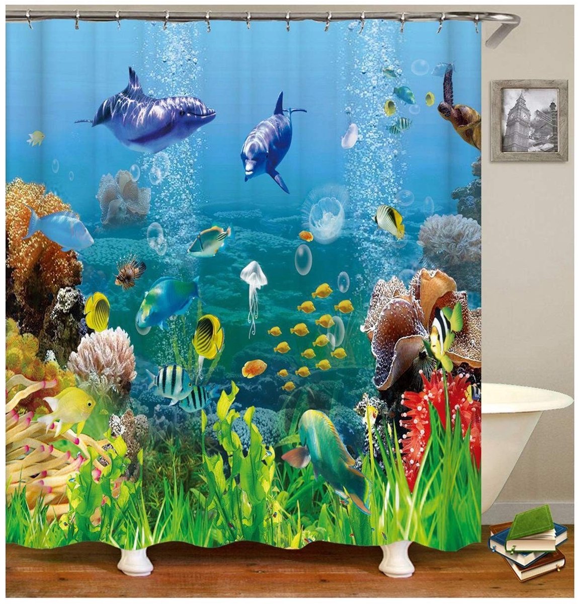 Omgoods - Kleurvol Anti-Mould Douchegordijn 150 x 180 cm