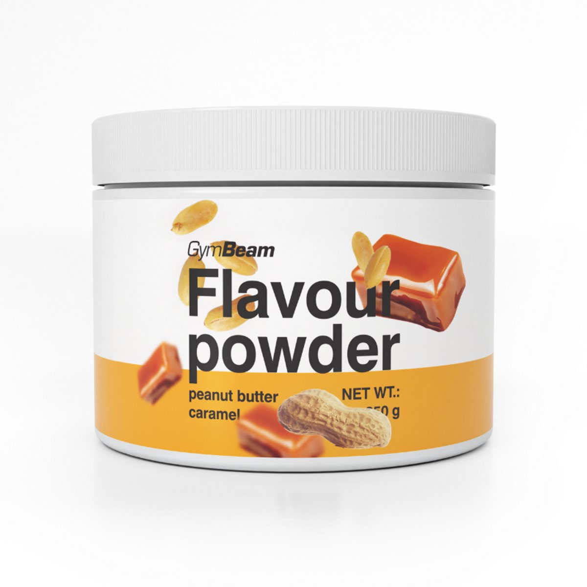GymBeam Smaakpoeder 250 g pindakaas karamel