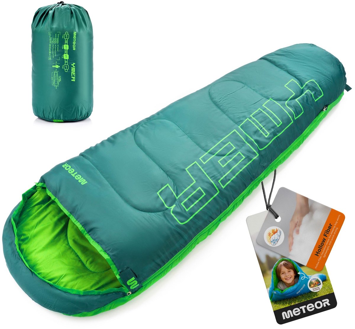 Omgoods - Premium Ultralight Kinder Slaapzak - Ideaal voor Kamperen en Buitenactiviteiten