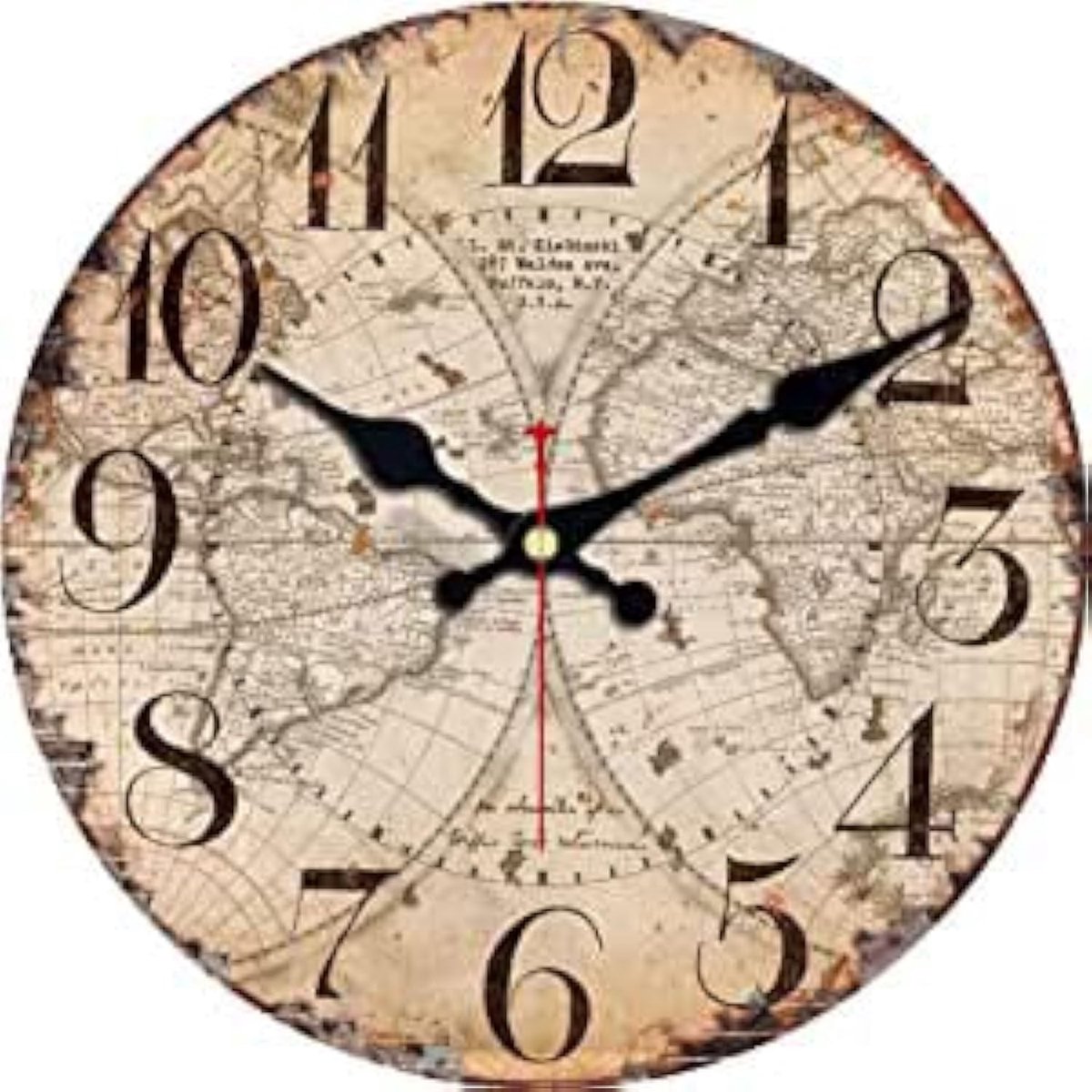 Omgoods - Houten Wandklok - 34 cm Vintage Ontwerp