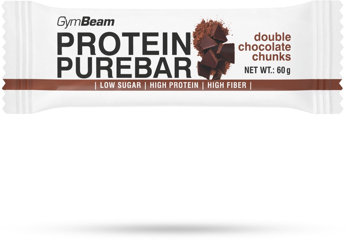 GymBeam Eiwit PureBar 60 g dubbele chocoladebrok