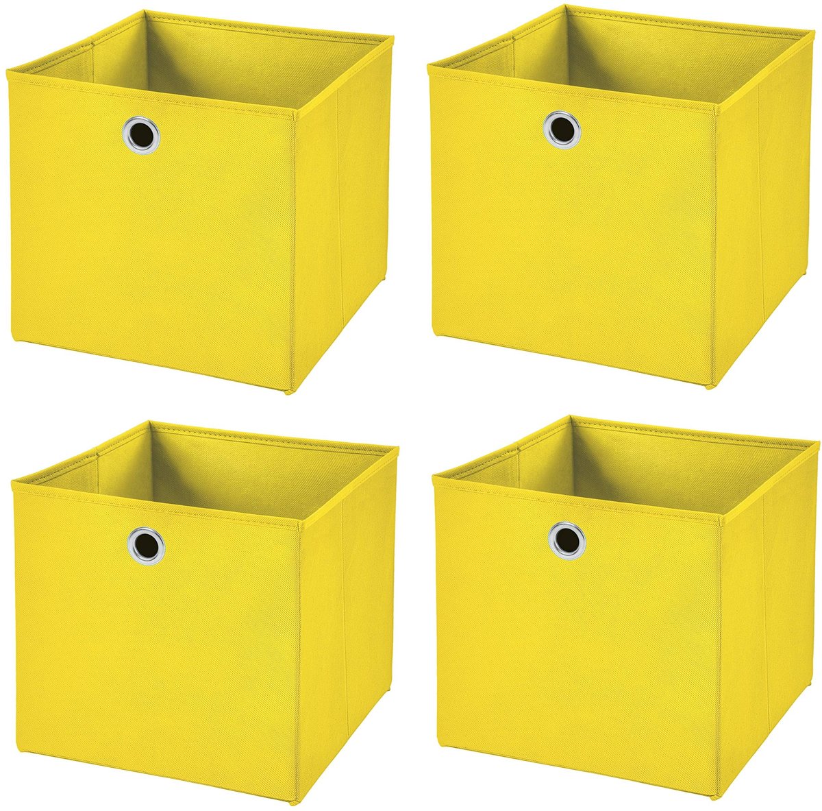 Omgoods - Vouwbare Opbergmand Geel - 33 x 33 x 33 cm