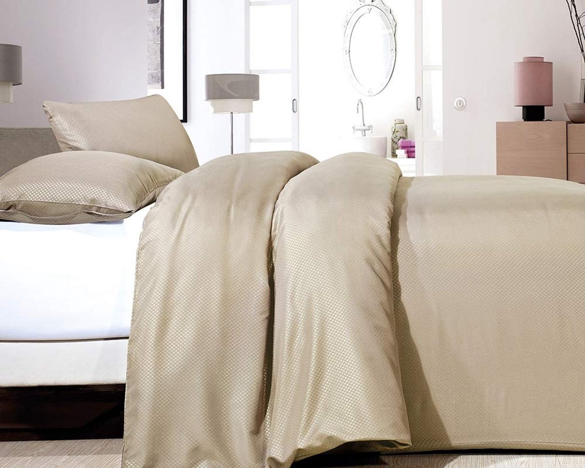 Omgoods - Satin Point Dekbedovertrek Set 240 x 200/220 cm met Kussenslopen