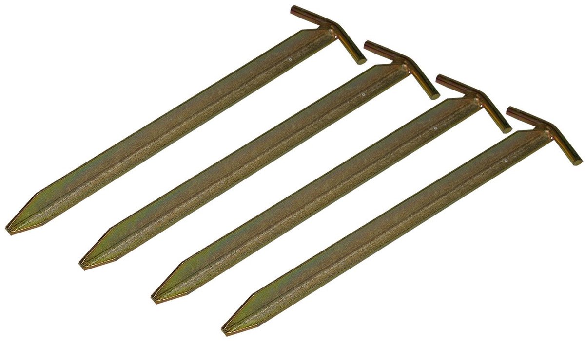 Omgoods - ® T-Profil Heringe 40 cm - Set van 4 voor Pavillons en Tentstokken