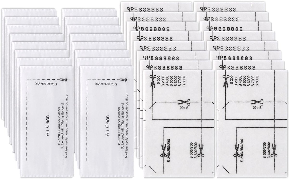 32 stuks Geschikt voor Miele Complete Stofzuiger filter filter kit voor het vervangen van de installatie - Stofzuiger onderhoud en reinigings accessoires - Stofzuiger filter - hepa filter