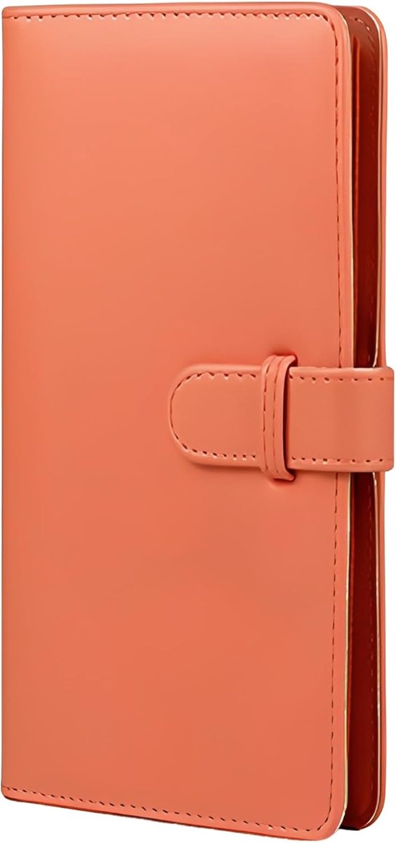 SnelShoppen - 80 Pocket Mini Foto Album voor Fujifilm Instax Square SQ1 SQ40 SQ20 SQ10 SQ6 SP-3, PU Leer Foto Opbergtas, Compacte Foto Album Oranje