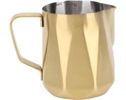 Melkopschuimkan - Latte Art Jug - Koffie Maken - Puntige Uitloop - 350ml - Zilver