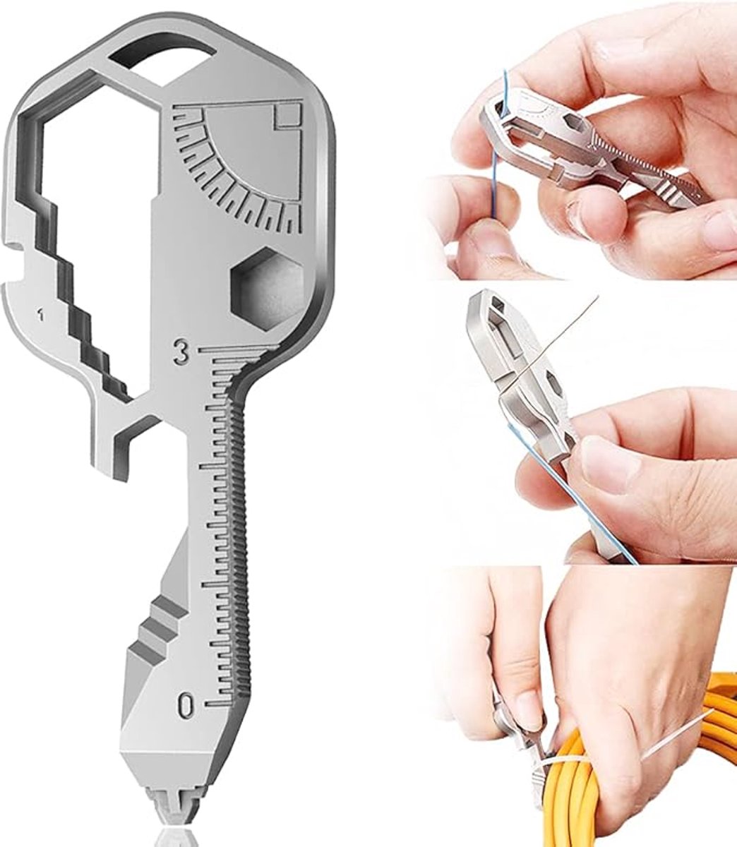 Multifunctionele Sleutel - Sleutel - Mini Draagbaar Sleuteltool - Gootsteen Sleutel - Gereedschap Voor Sanitair - Wastafel Gereedschap - Premium Wastafel Wrench - Reparatie Tool - Voor Toilet, Badkamer, Keuken