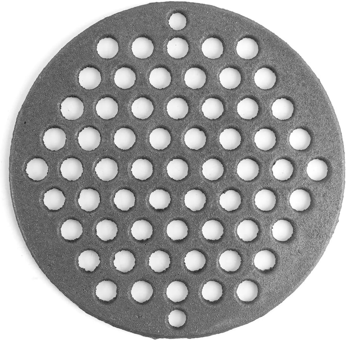Rond gietijzeren kookrooster, 19 cm rond gatenrooster, voor vuurplaats, houtskoolkachel en grilloven