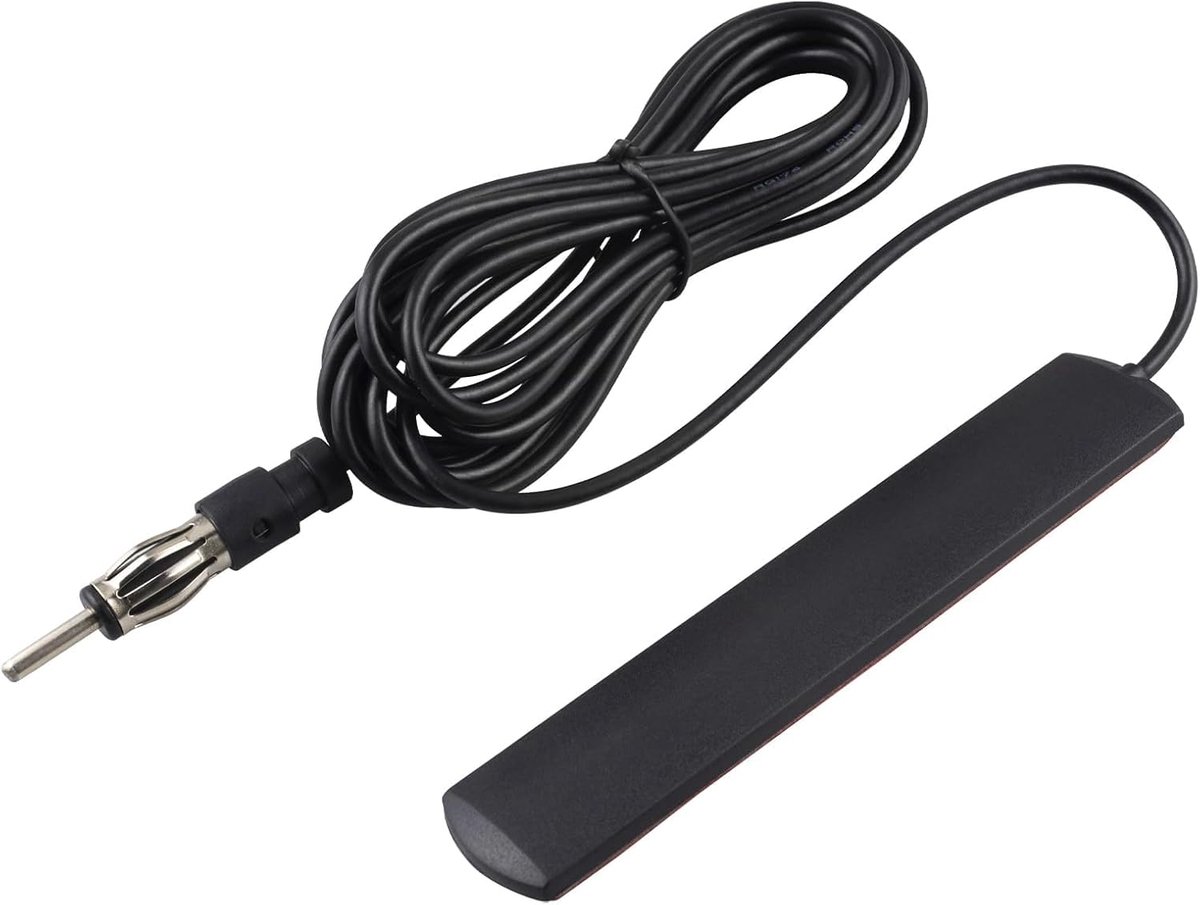 Universele stereo-antenne voor de auto, zeer gevoelige radio-ontvanger met uittrekbare DIN-kabel