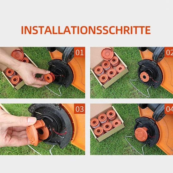 Duurzame Vervangingsspoelen voor 20V Grasmaaiers - Verbeter Maaiefficiëntie met 6 Stuks van 3m Lengte — afbeelding 4