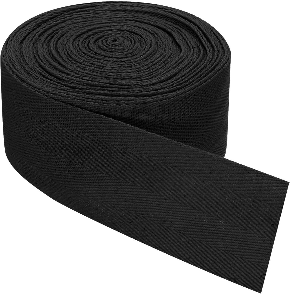 Katoenen band, 1 stuk 10 meter x 50 mm - Katoenen lint, rol