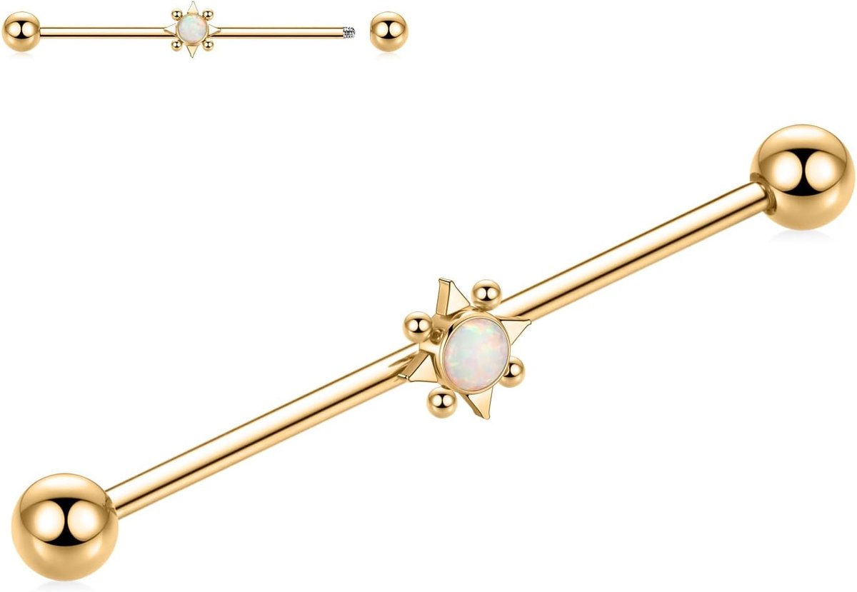 hengkaixuan Industriële barbell 14G chirurgisch staal industriële