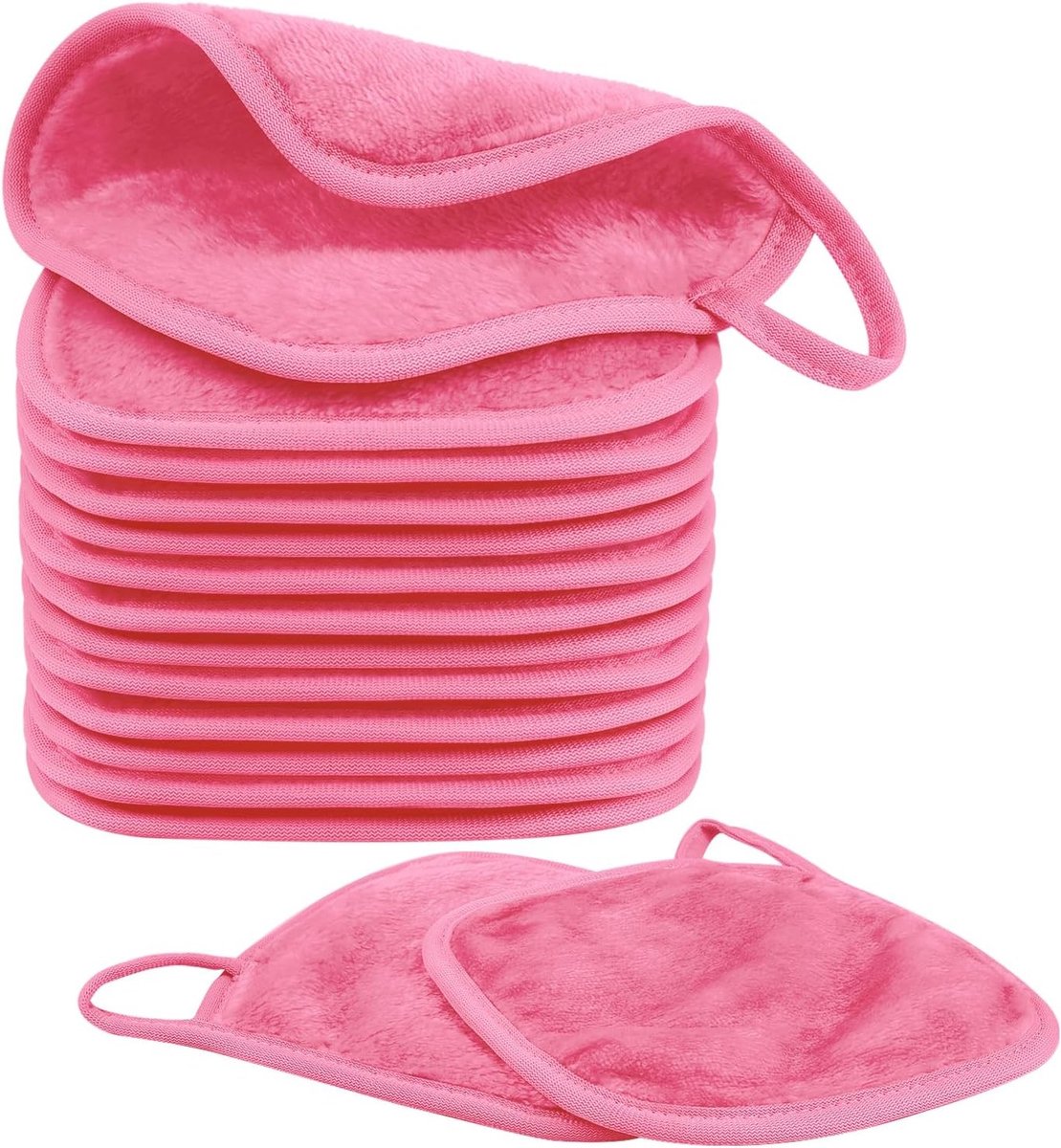 Herbruikbare Microvezel Gezichtsdoekjes 15 x 15 cm, Ultra Zacht voor Dagelijkse Make-up Verwijdering, Multi-kleurige Reinigingsdoeken