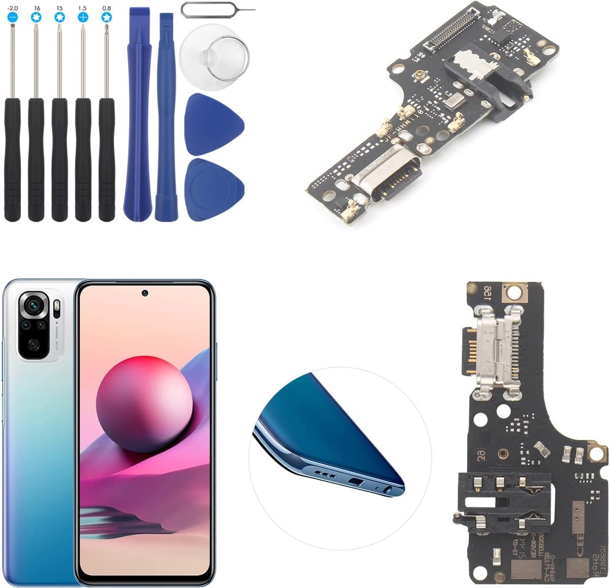 Dockconnector voor Xiaomi Redmi Note 10/Note 10S oplaadsocket met