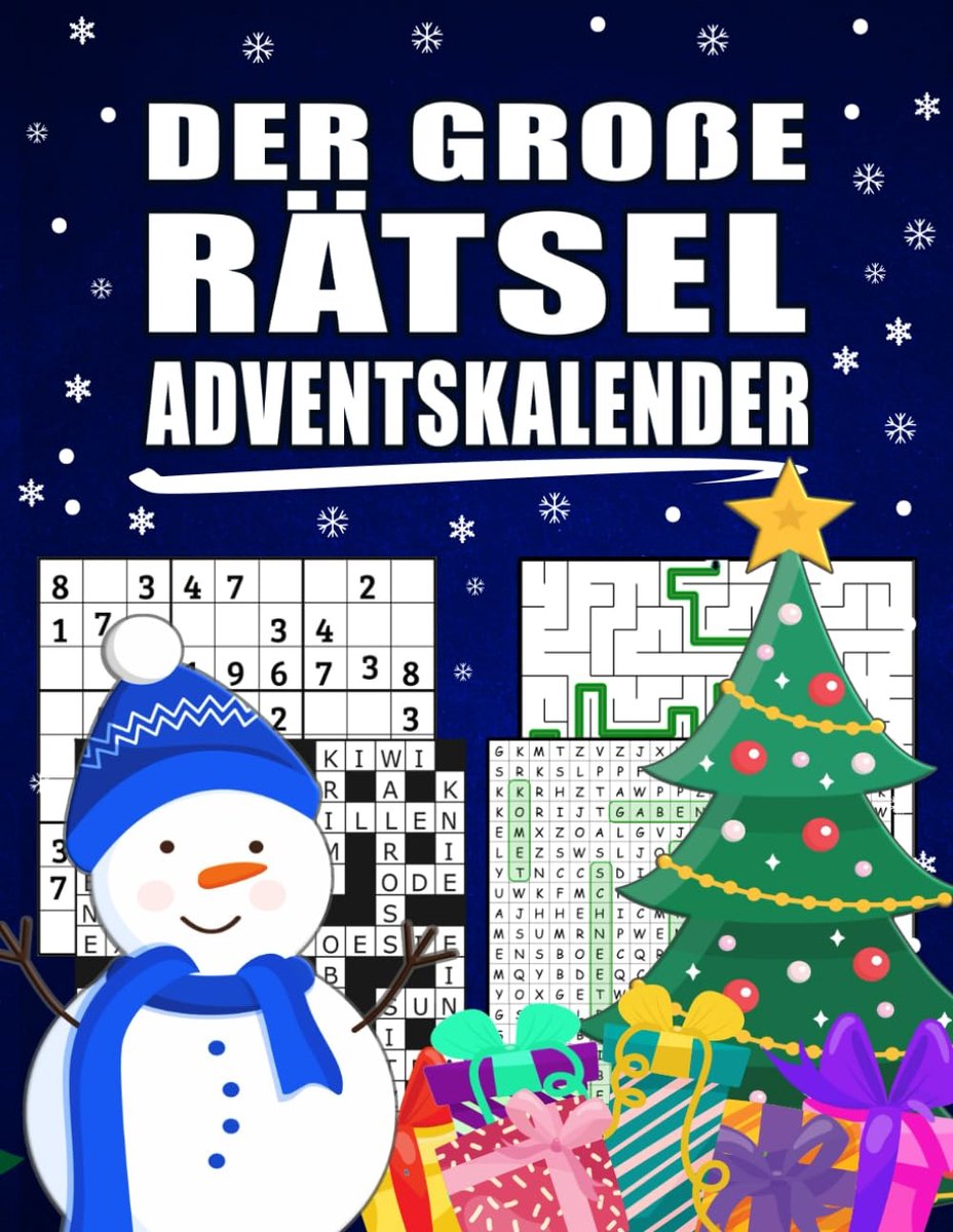 Adventskalender met raadsels - vol puzzels en spelletjes - inclusief oplossingen - voor eindeloos plezier - SnelShoppen
